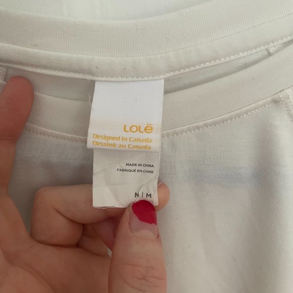 NWOT Lole Merino Wool Blend Drop Shoulder T-Shirt - Picture 5 of 5